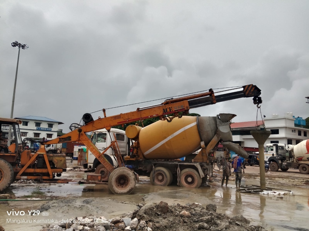 STV Pile Foundation project site — commercial port foundation in Mangaluru